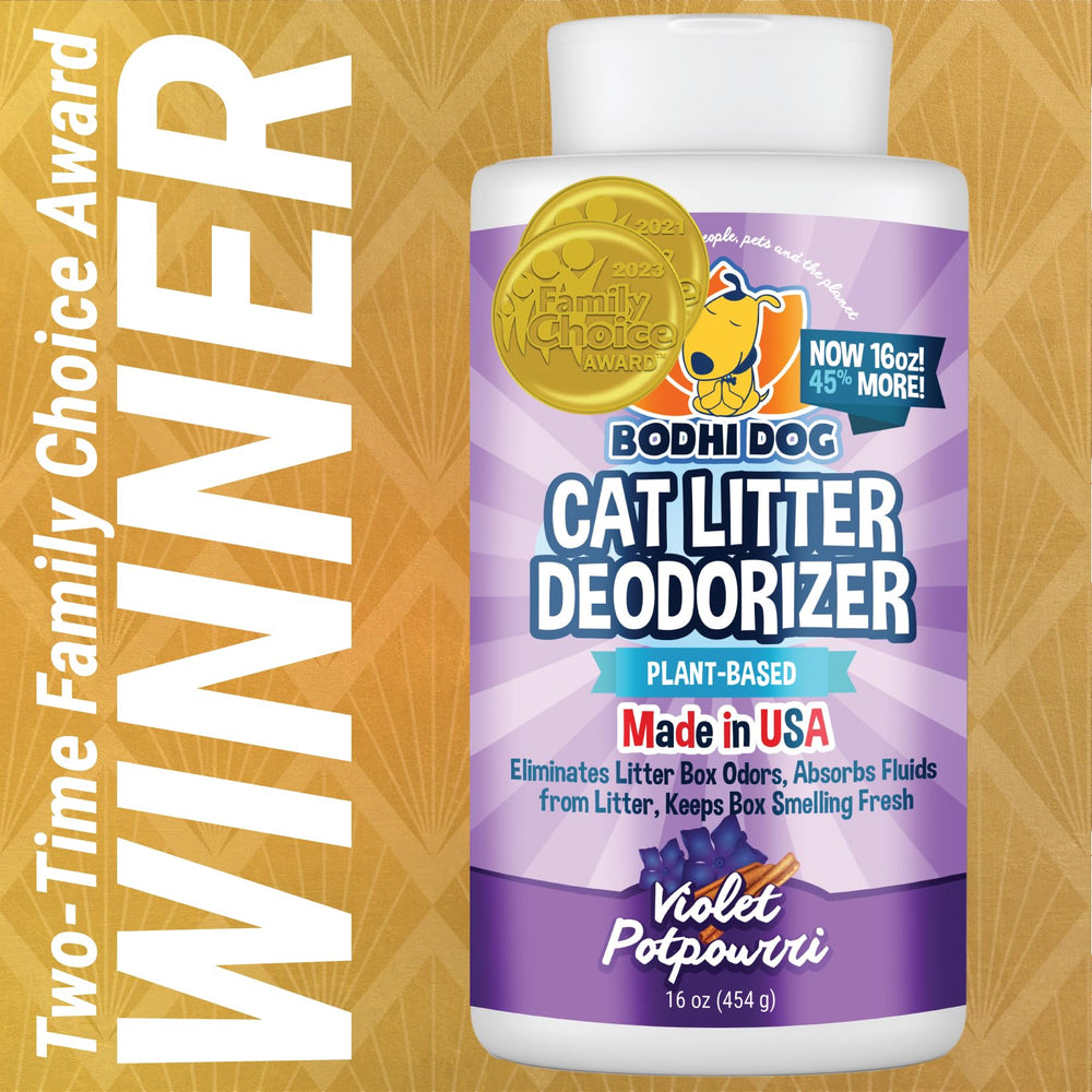 Bodhi Dog Formule naturelle mais litière, douceur pour les chats et efficacité.