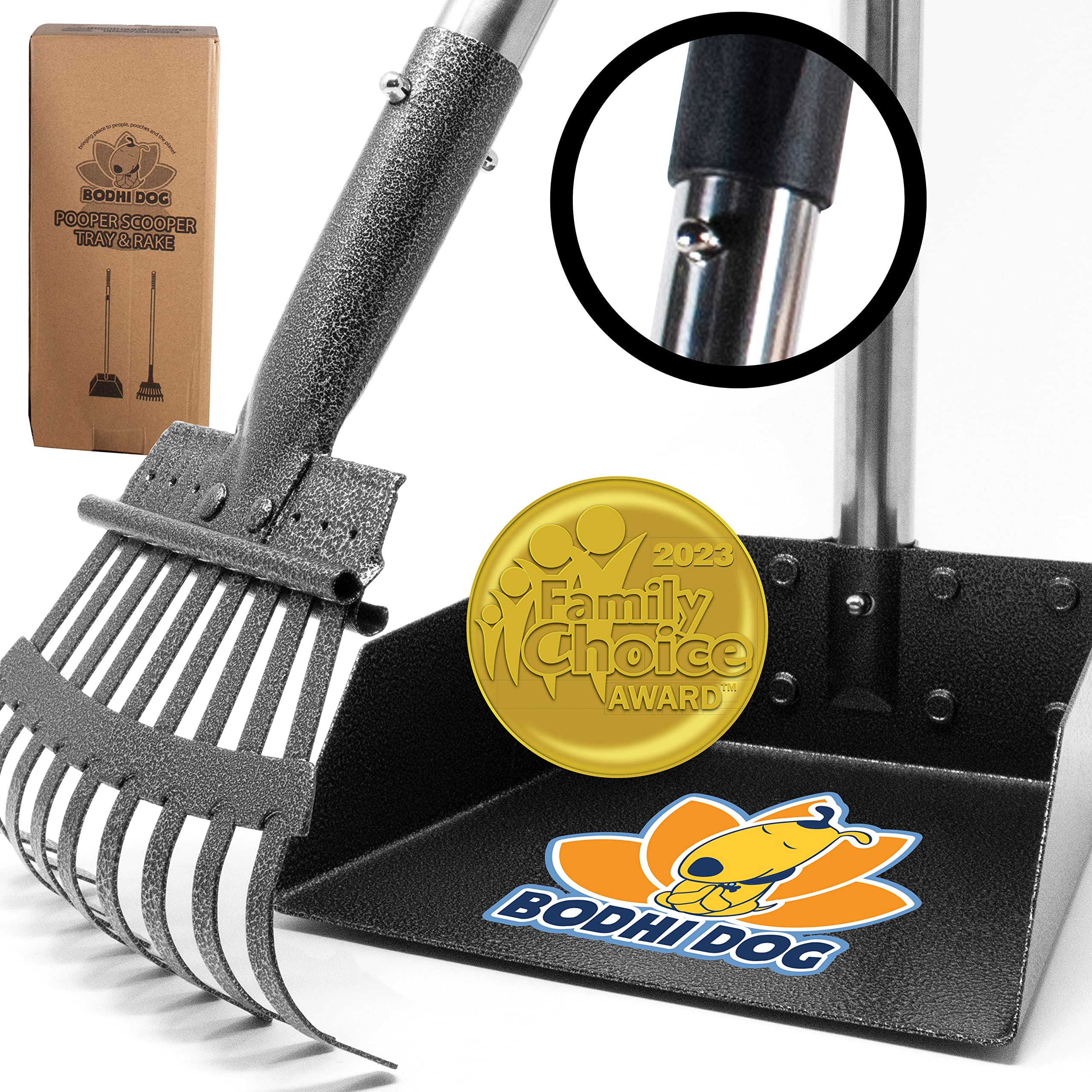 Bodhi Dog rateau et bac en inox, nettoyage rapide et hygiénique.