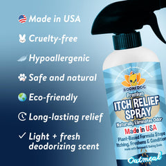 Spray Bodhi Dog avoine-extraits, apaise irritations cutanées.