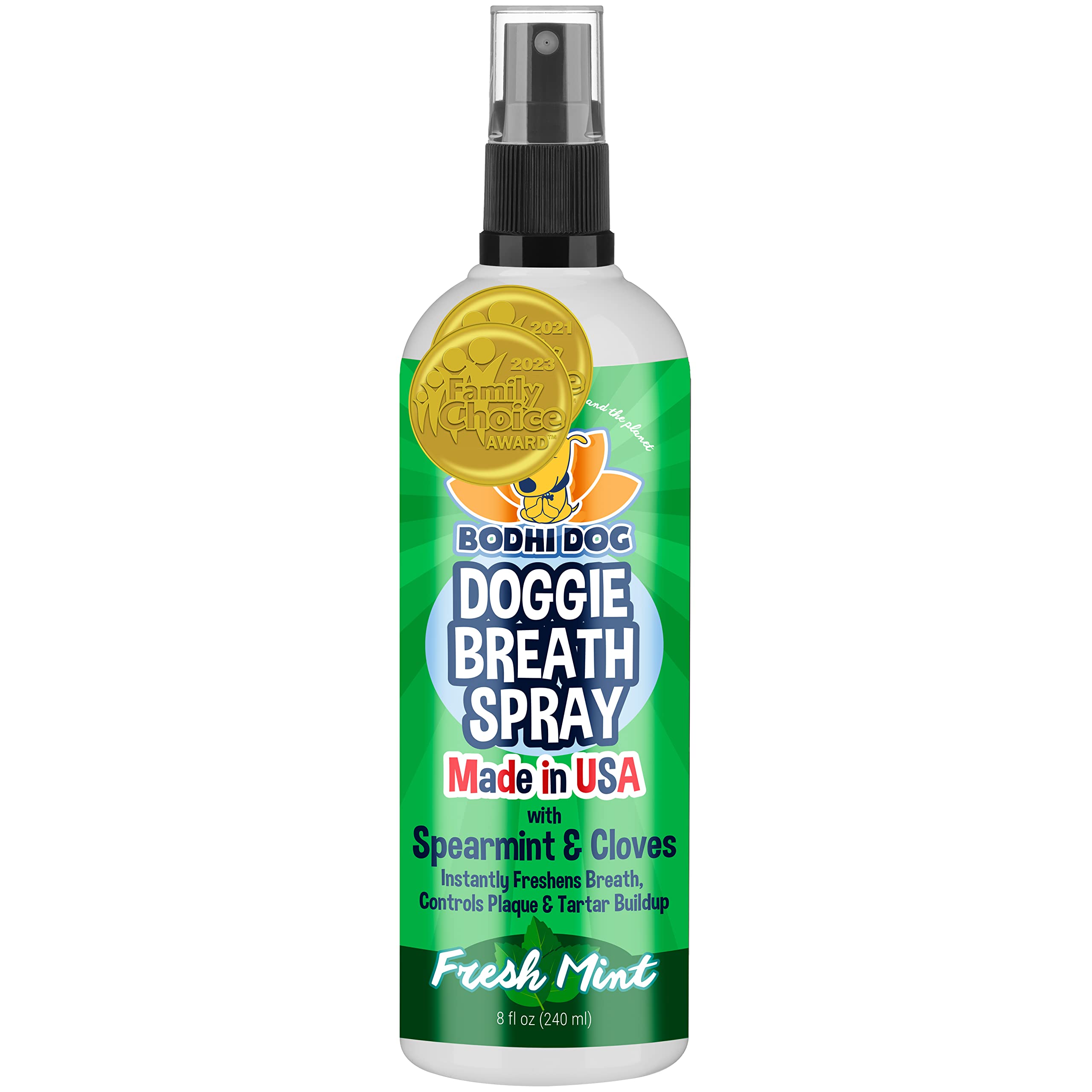 Bodhi Dog spray haleine: flacon 237 ml pour chiens, haleine plus fraîche.