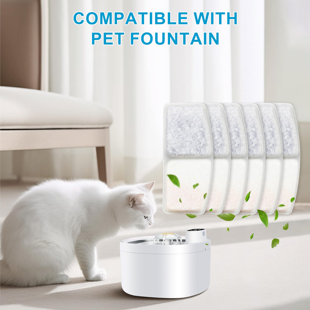 Bolpetizo éponges pré-filtre fontaine chat — éliminent odeurs et goût indésirables