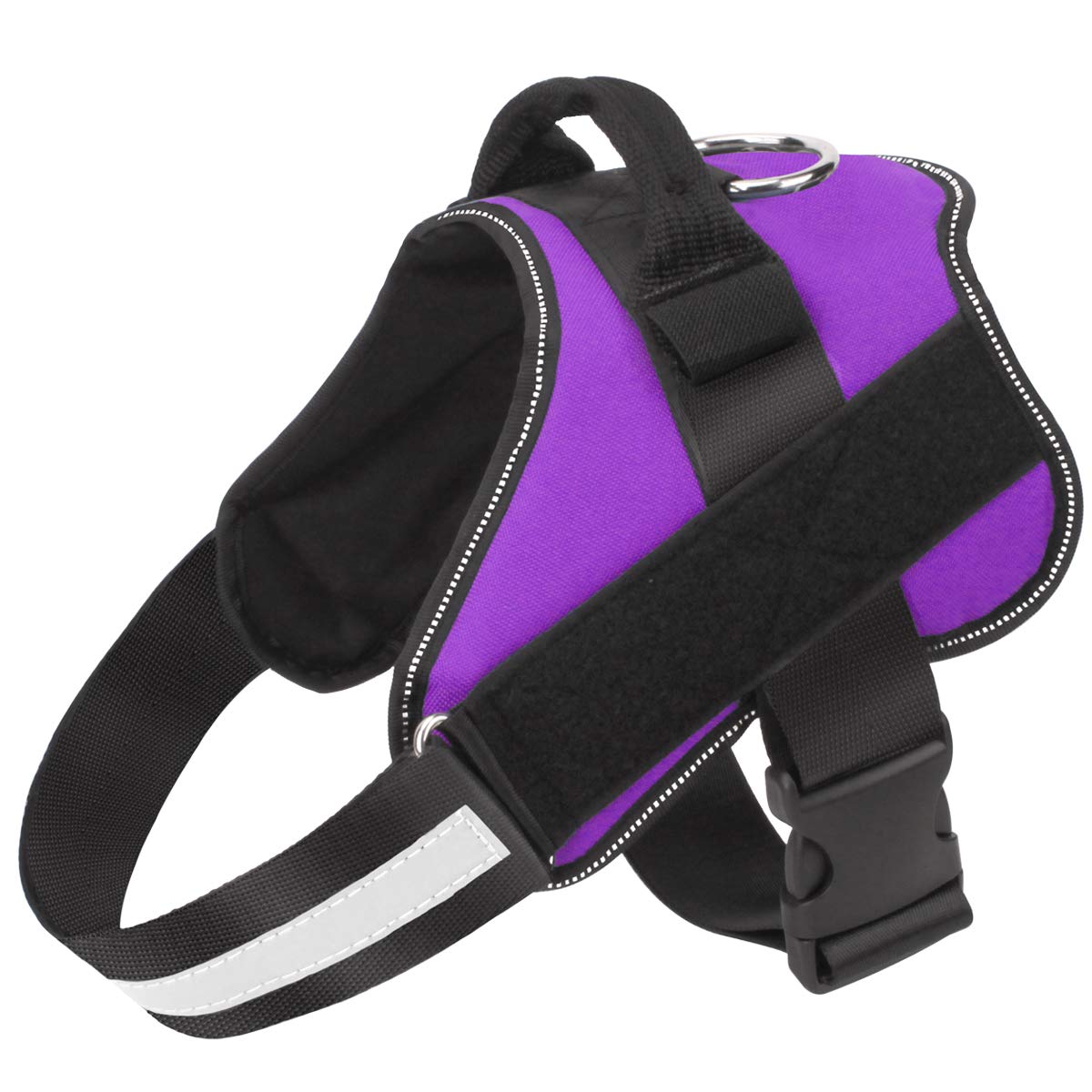Bolux harnais petit chien réflectif pour promenades nocturnes visibles