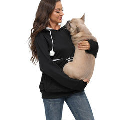 Hoodie BOMBAXCEIBA avec oreilles de chat optionnelles pour un style ludique.