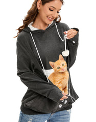 BOMBAXCEIBA capuche avec poche pour chat, vue avant, transport sûr et confortable.