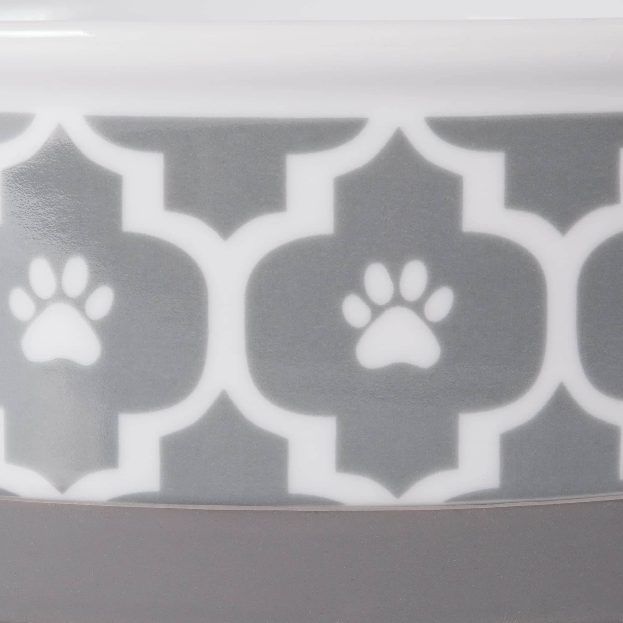 Bol Bone Dry design patriotique gris, ajout décoratif à la cuisine.