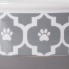 Bol Bone Dry design patriotique gris, ajout décoratif à la cuisine.