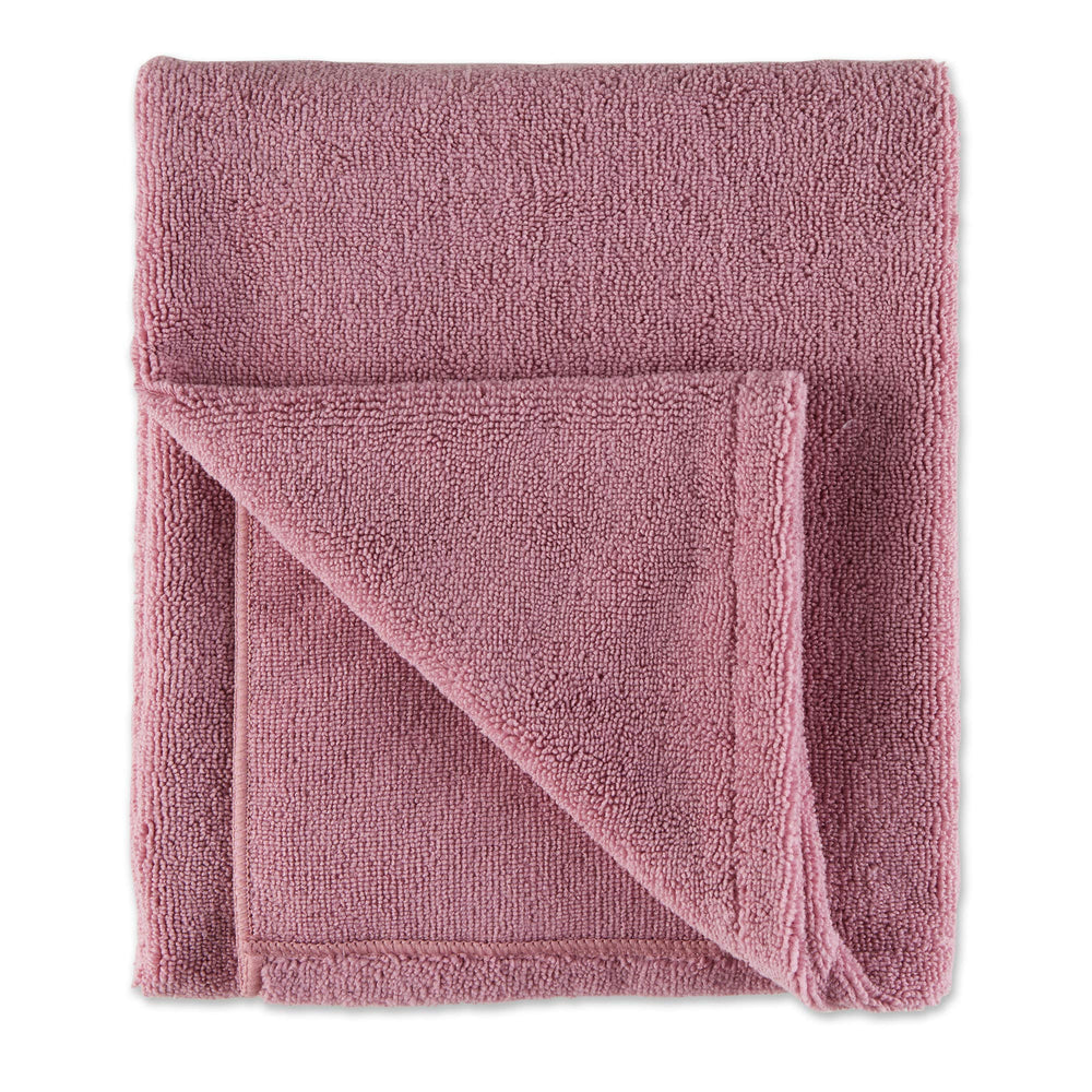 Bone Dry broderie rose sur serviette, toucher élégant pour le toilettage.