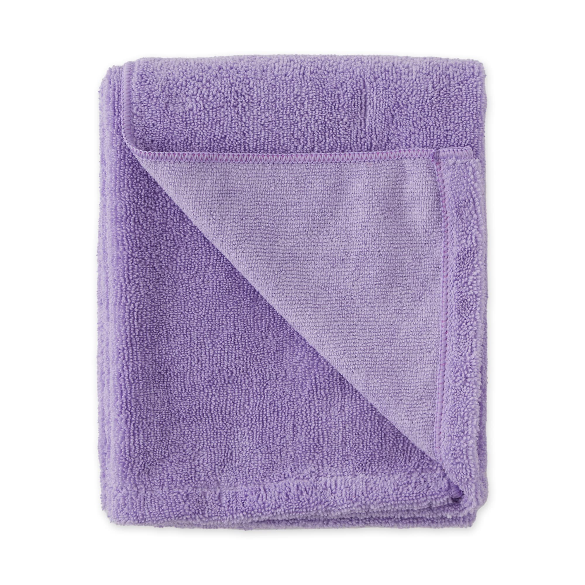 Détail broderie Bone Dry collection lavande sur serviette.