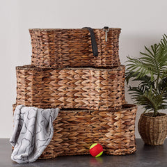 Bone Dry Panier Os Hyacinthe – texture naturelle et teinte brun sombre chic.