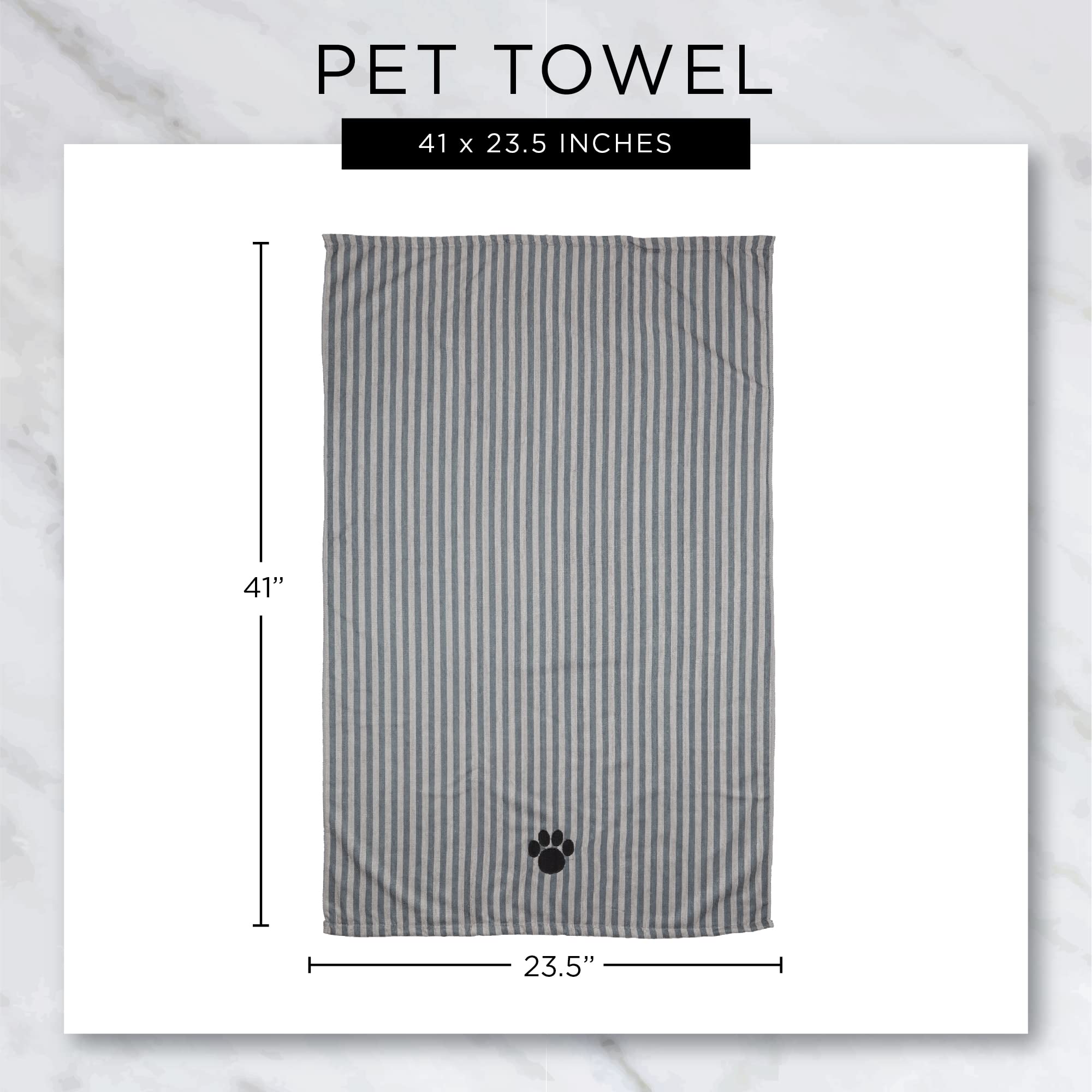 Serviette Bone Dry XXL lavande 41x235 adaptée à toutes tailles.