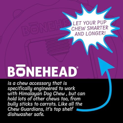 Bonehead Himalayan Dog Chew Holder: design durable pour une utilisation longue.