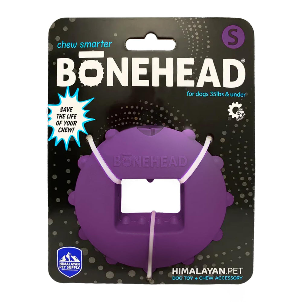 Bonehead: support stable pour friandises yak et sticks, idéal pour sessions de mastication sécurisées.