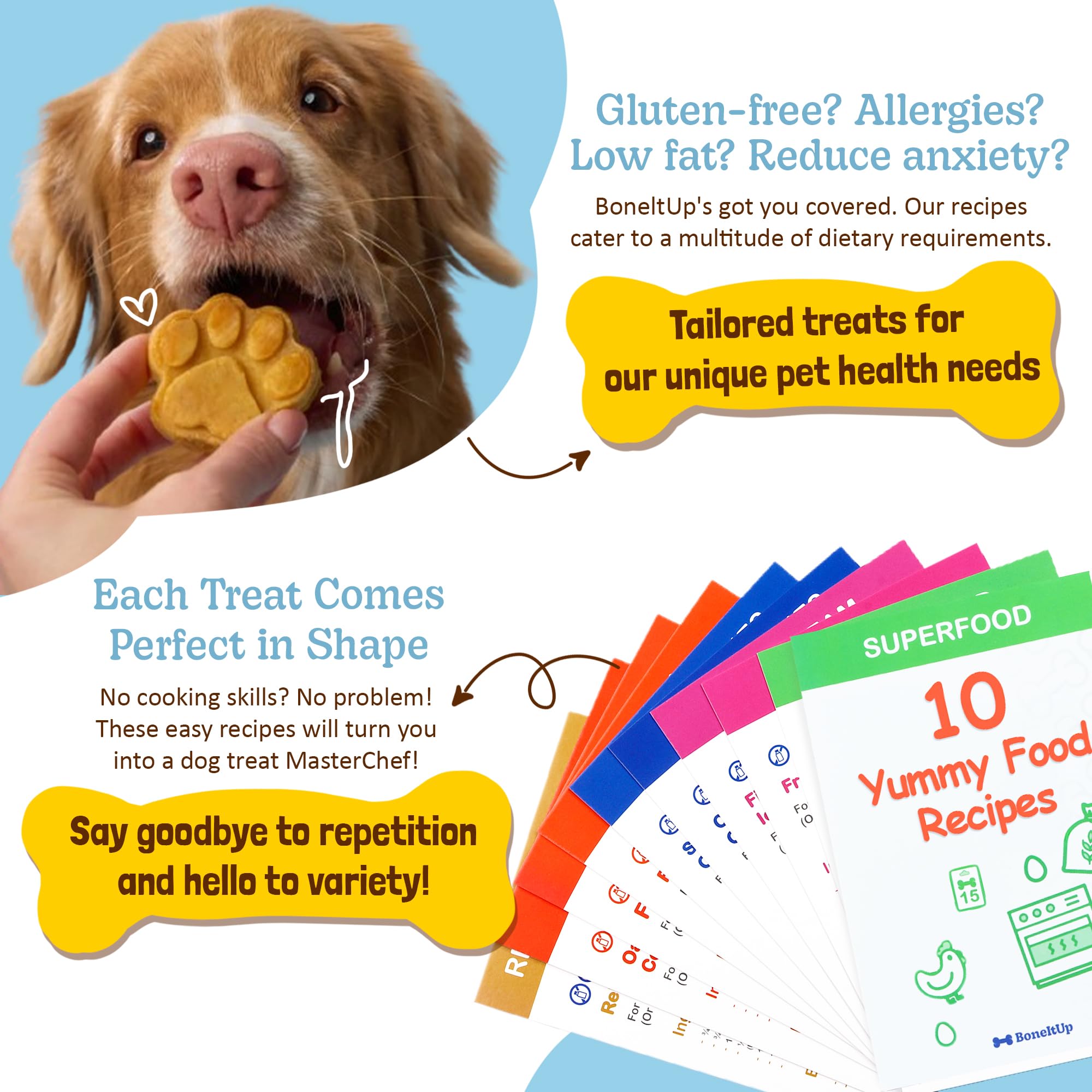 BoneItUp emportes-pieces-os-chien-3 – formes amusantes pour régaler votre compagnon.