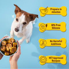 BoneItUp moules-silicone-chien-4 – moules réutilisables pour biscuits maison faciles.