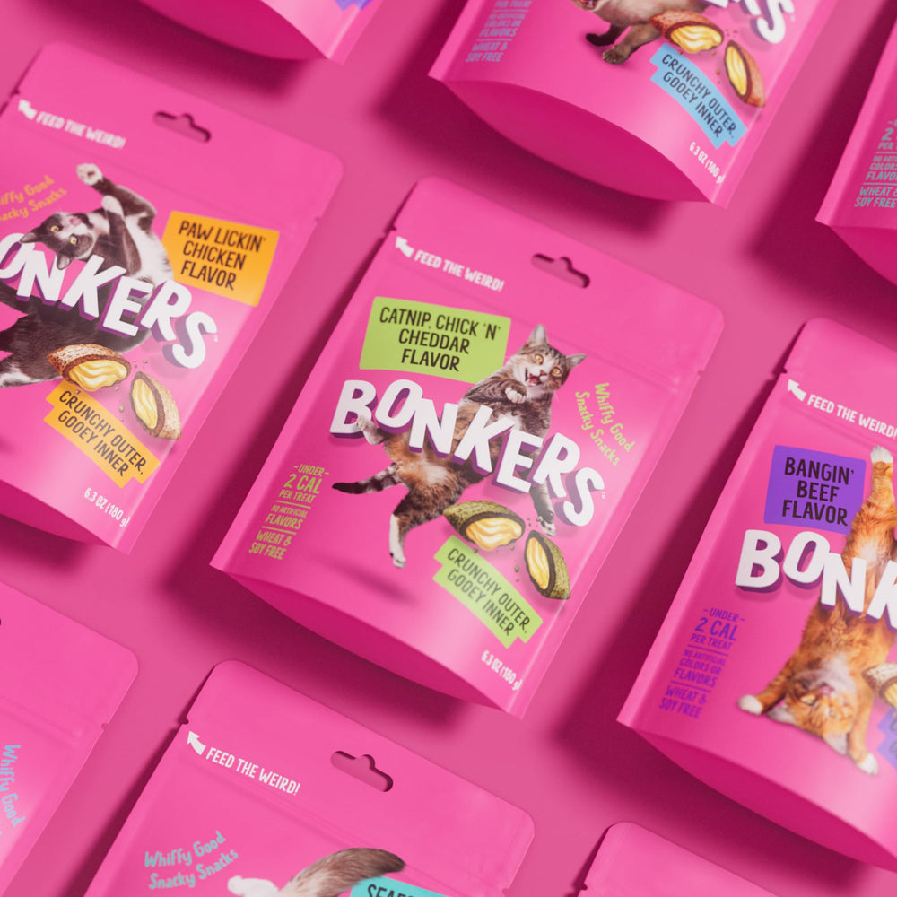 Bonkers Bites formulation nutritionnistes – protéines de qualité pour une récompense savoureuse.