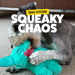 Peluche Bonkers Fuggler Hedge Grog douce et affectueuse pour chiens.