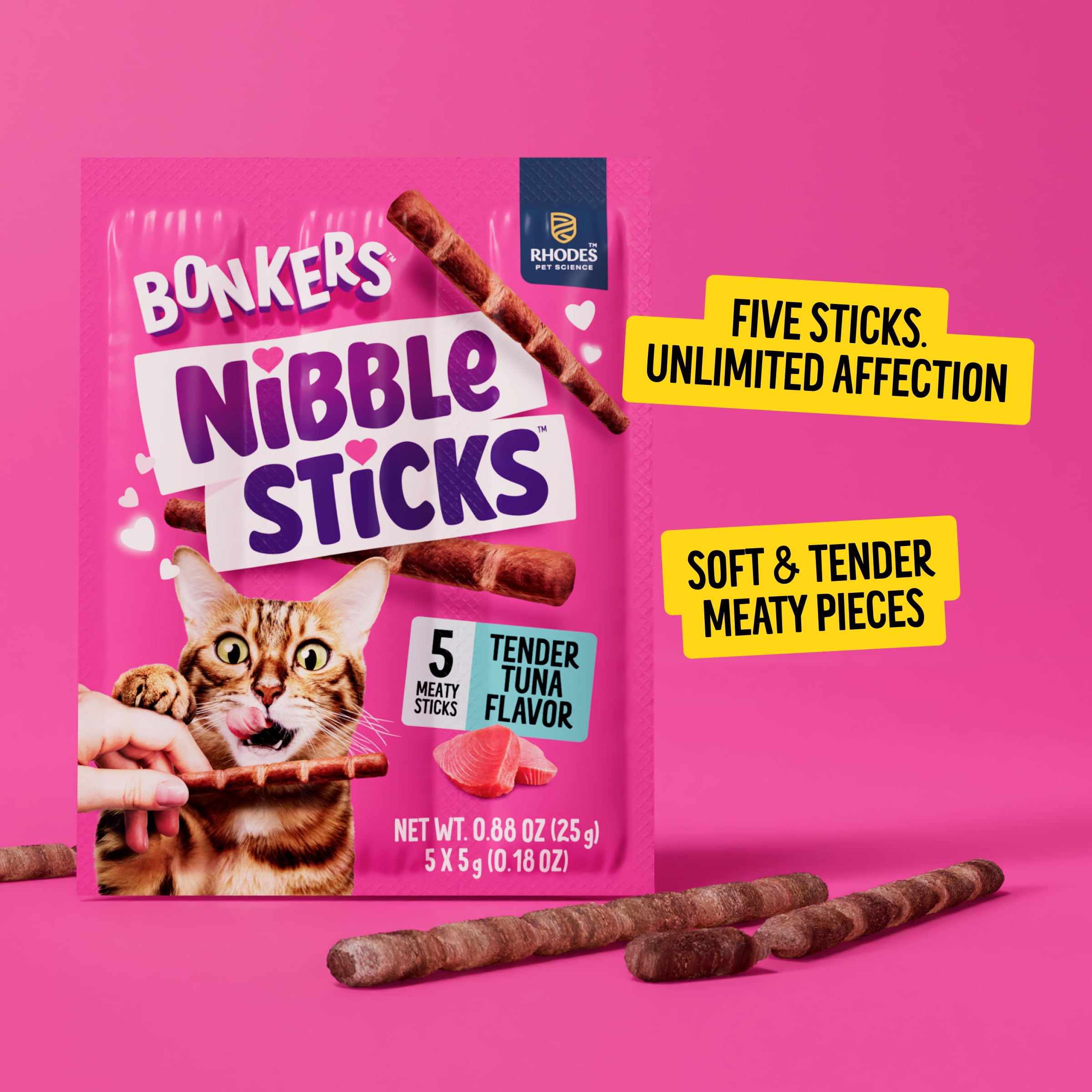 Ingrédients riches en protéines: Bonkers Nibble Sticks au thon.
