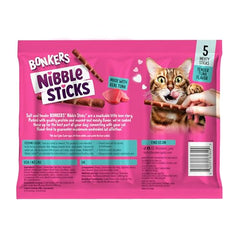 Sticks tendres Bonkers Nibble Sticks au thon, texture appétente pour chats.