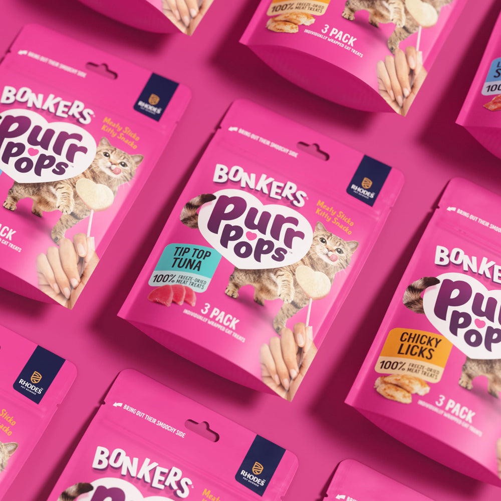 Ingrédient unique Bonkers Purrpops sans additifs artificiels