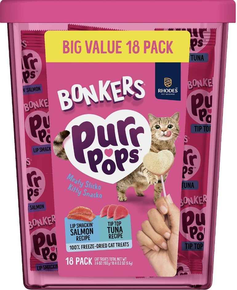 Bonkers Purrpops : jouets printemps, quatre couleurs vivantes, stimulation ludique pour chats