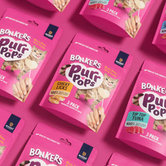 Bonkers Purrpops-moment-snack-chat-quotidien, pratique à intégrer dans la routine.