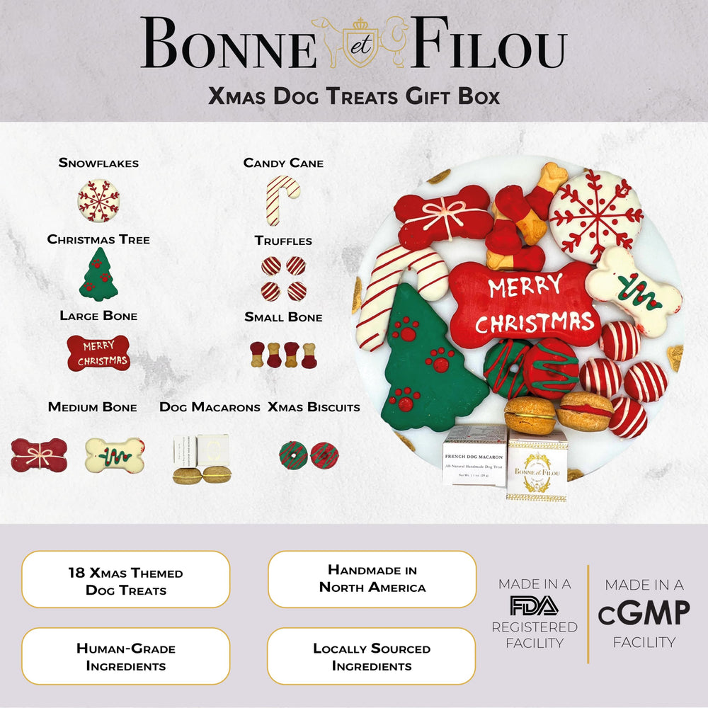 Arbres de Noël Bonne et Filou pour chien, décors festifs faciles à offrir.