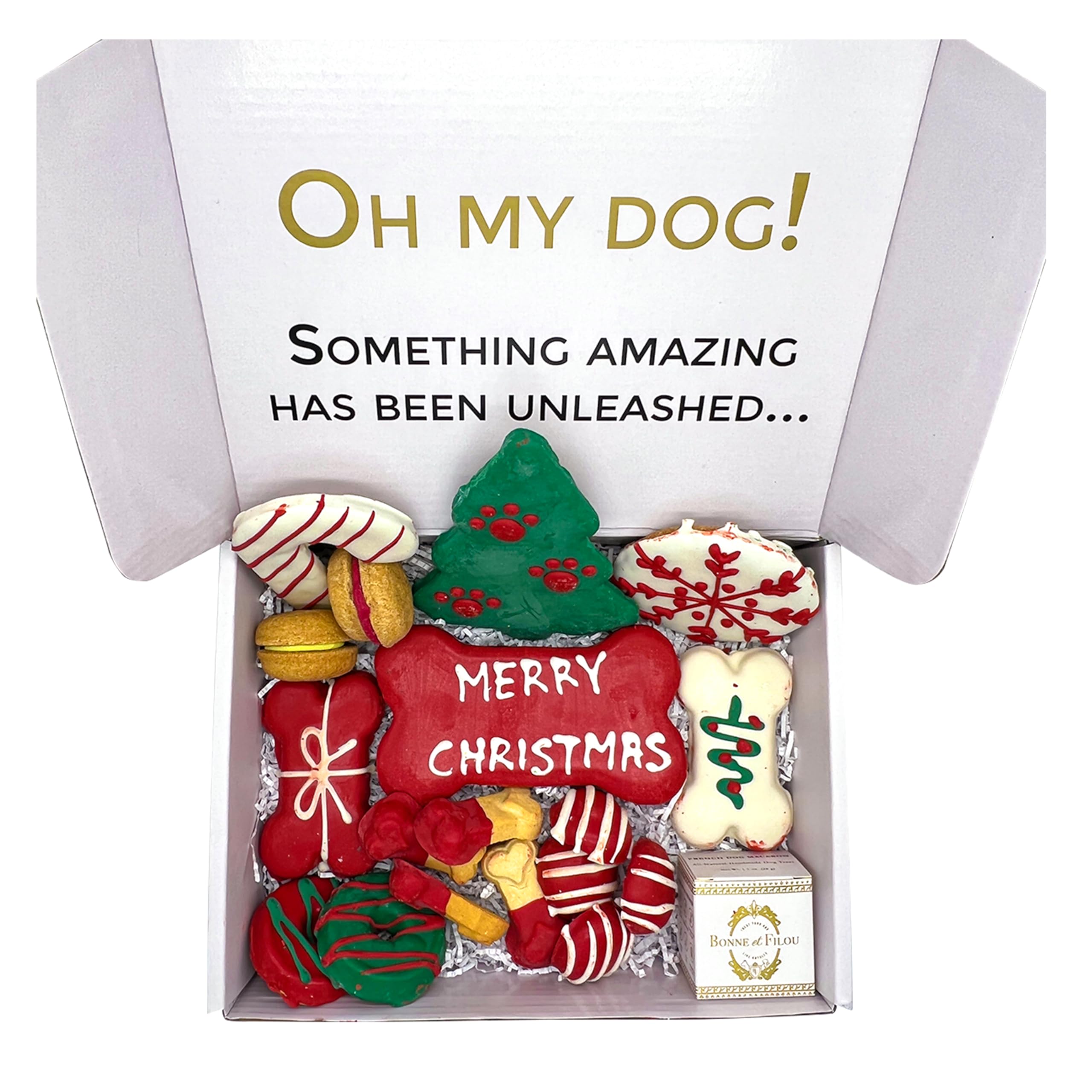 Biscuits-os Bonne et Filou pour chien, portions pratiques et faciles à partager.