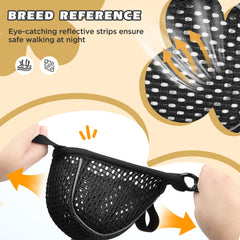 Museliere BONTHEE pour chien XXL noir, vue arrière, sécurité renforcée et ajustement fiable.