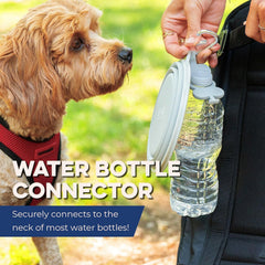 Bol Bonza en silicone bleu nuit, léger et portable pour chien.