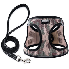 BOOMIBOO harnais-chien camo XS pour promenade confortable et sûre.