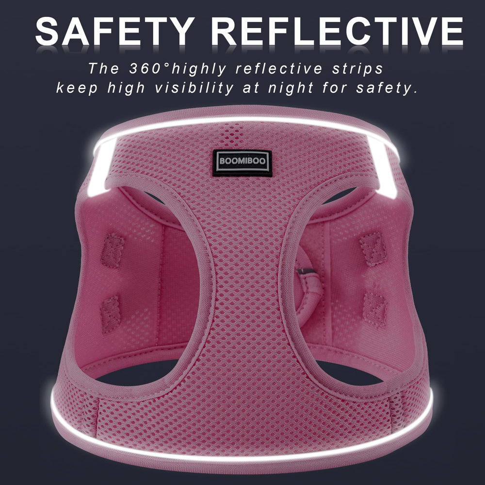 BOOMIBOO harnais reflecteur 360 vert S, visibilité nocturne améliorée.