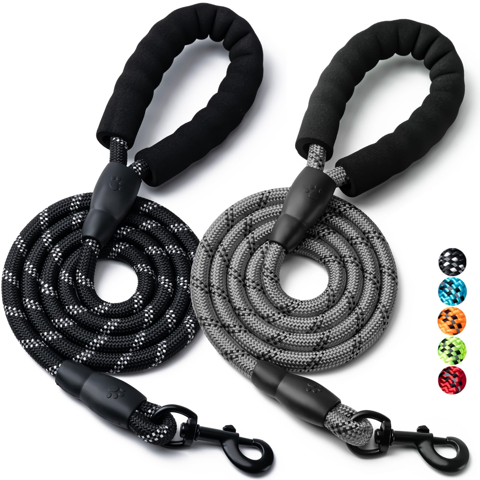 BOOMIBOO laisse avec poignee rembourree, parfaite pour promenades confortables.