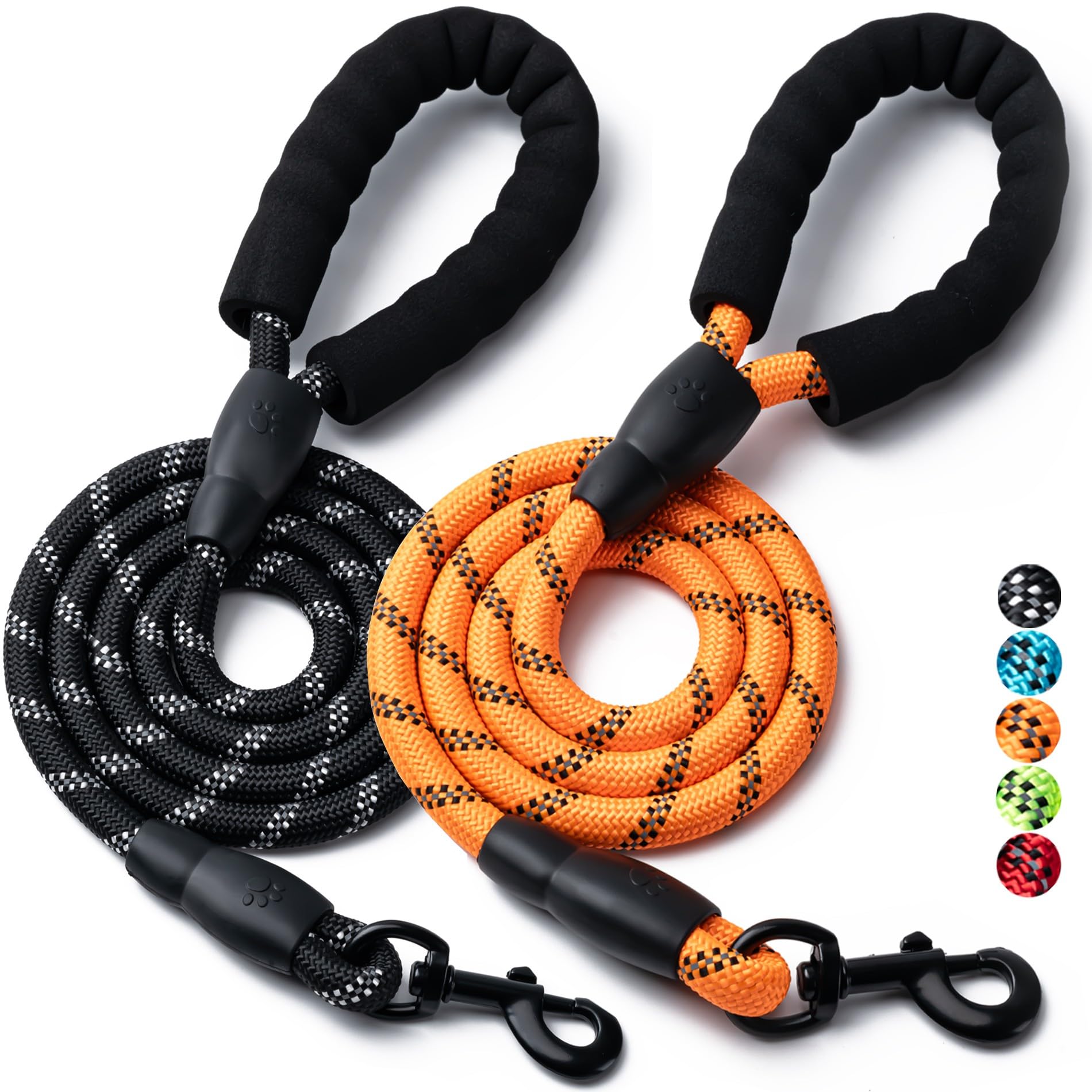 BOOMIBOO longe-chien poignee rembourree, grip confortable pour promenades.