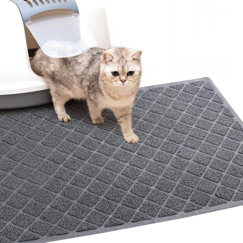 BOOMIBOO Tapis Litière Chat, vue d’ensemble, maintient le sol propre et facile à nettoyer.