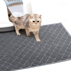 BOOMIBOO Tapis Litière Chat, vue d’ensemble, maintient le sol propre et facile à nettoyer.