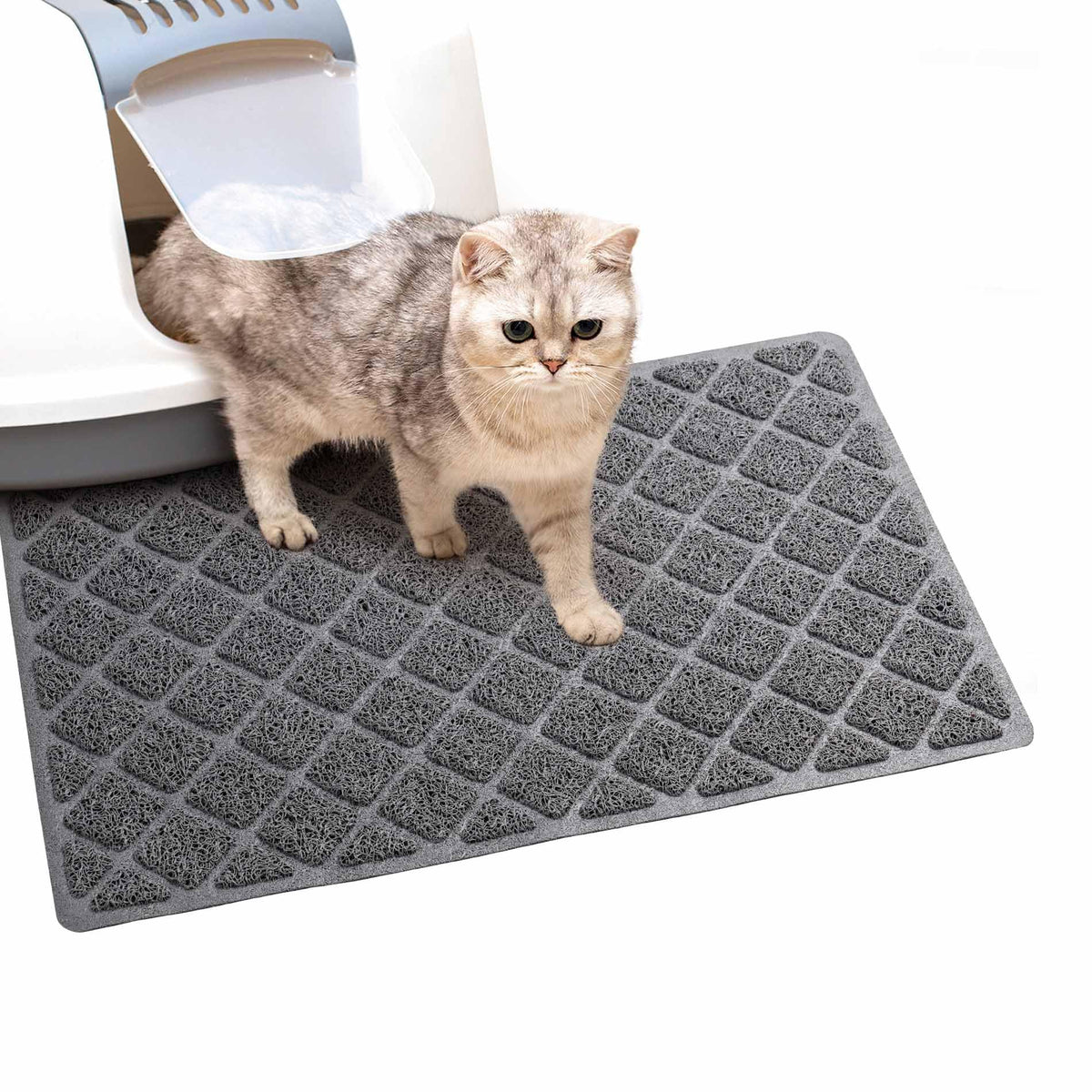 BOOMIBOO tapis Litière : vue générale, dimensions 23x14 pouces, grande surface pratique.