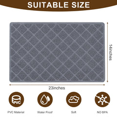 BOOMIBOO tapis litière – zone anti-traces retient les particules.