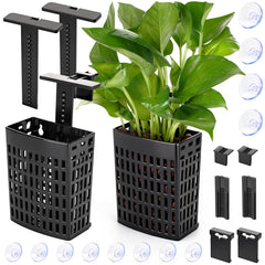 Borlech: support plante aquarium ajustable en hauteur pour créer profondeur visuelle.