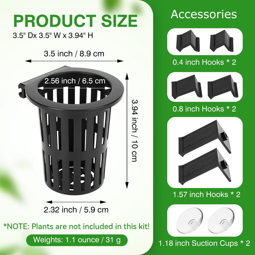 Borlech ventouses pour aquarium assurant une fixation simple sur la vitre.