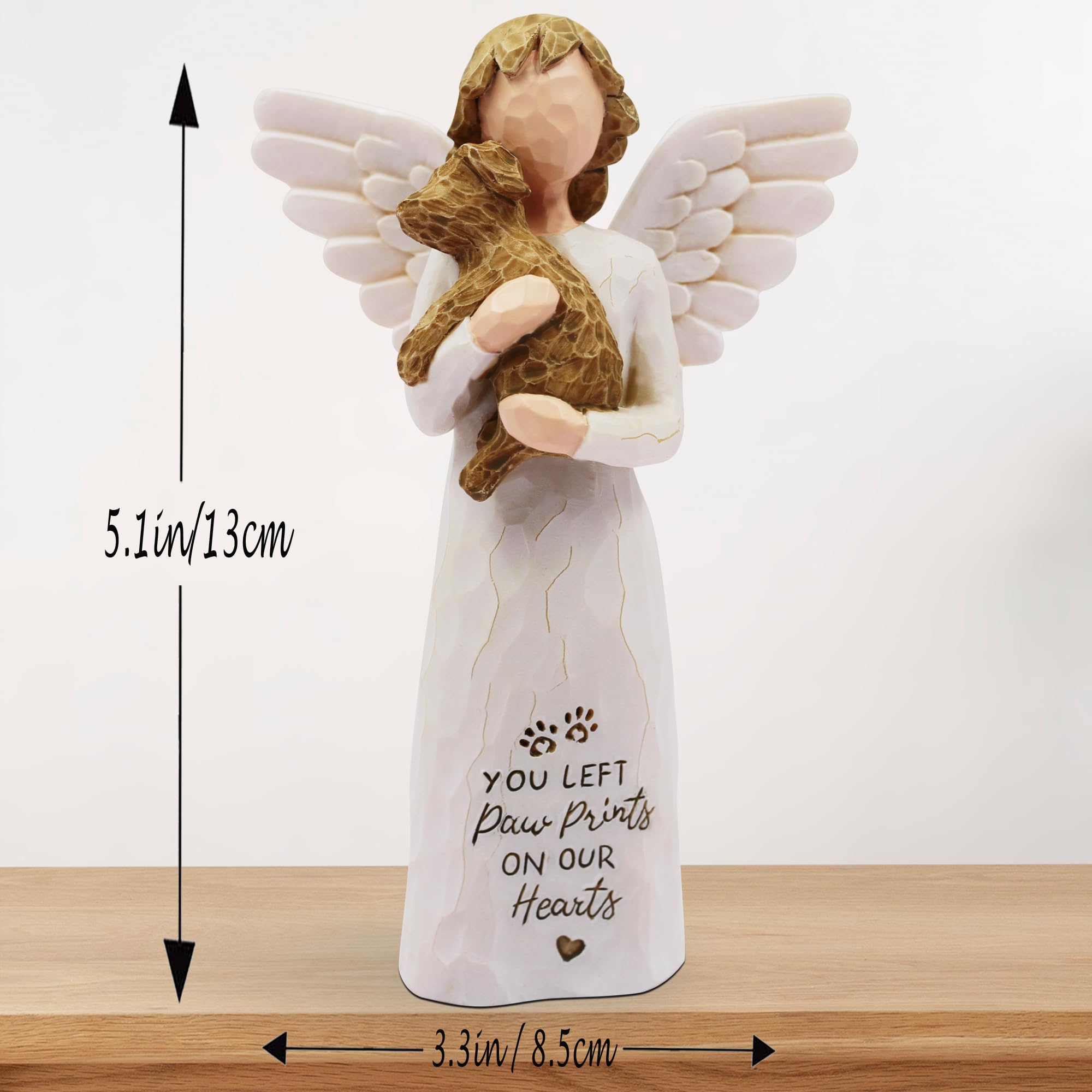 Statue deuil Borlesta: décoration chaleureuse pour maison et bureau
