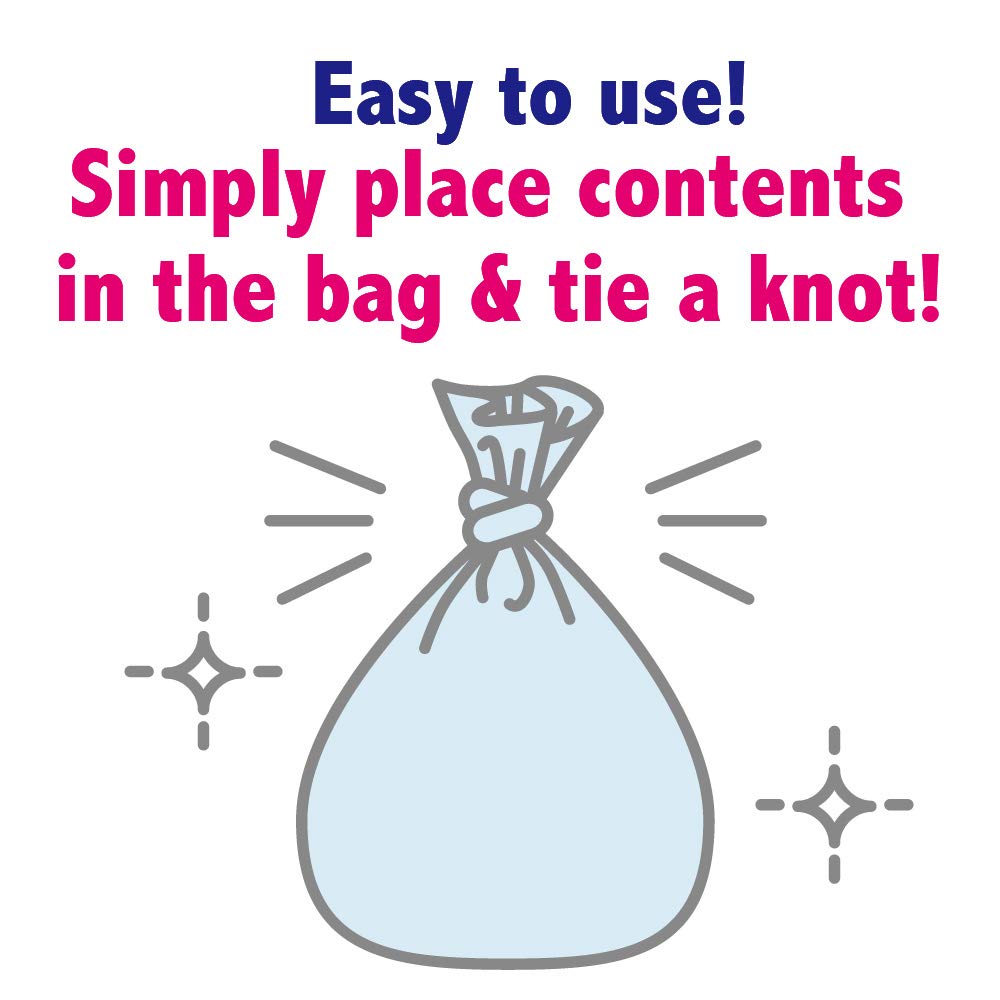 Utilisation simple: nouez le sac pour une fermeture sûre.