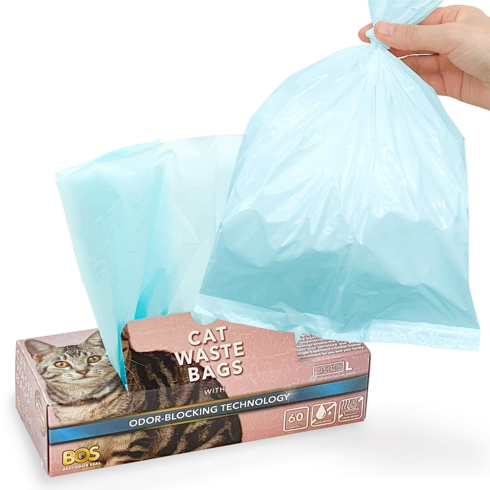 BOS sacs-poubelle chat, dispenseur-emballage individuel: pratique et rapide.