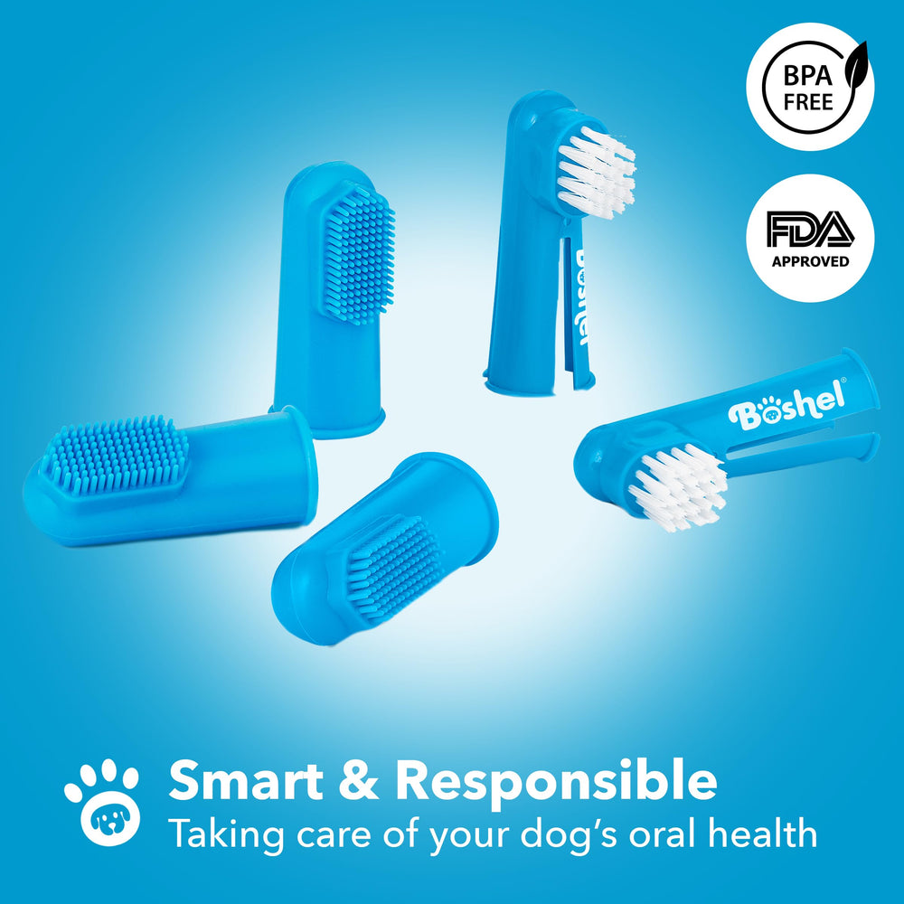 Boshel brosse-doigts-dents-grands-chiens, usage efficace pour grands chiens.