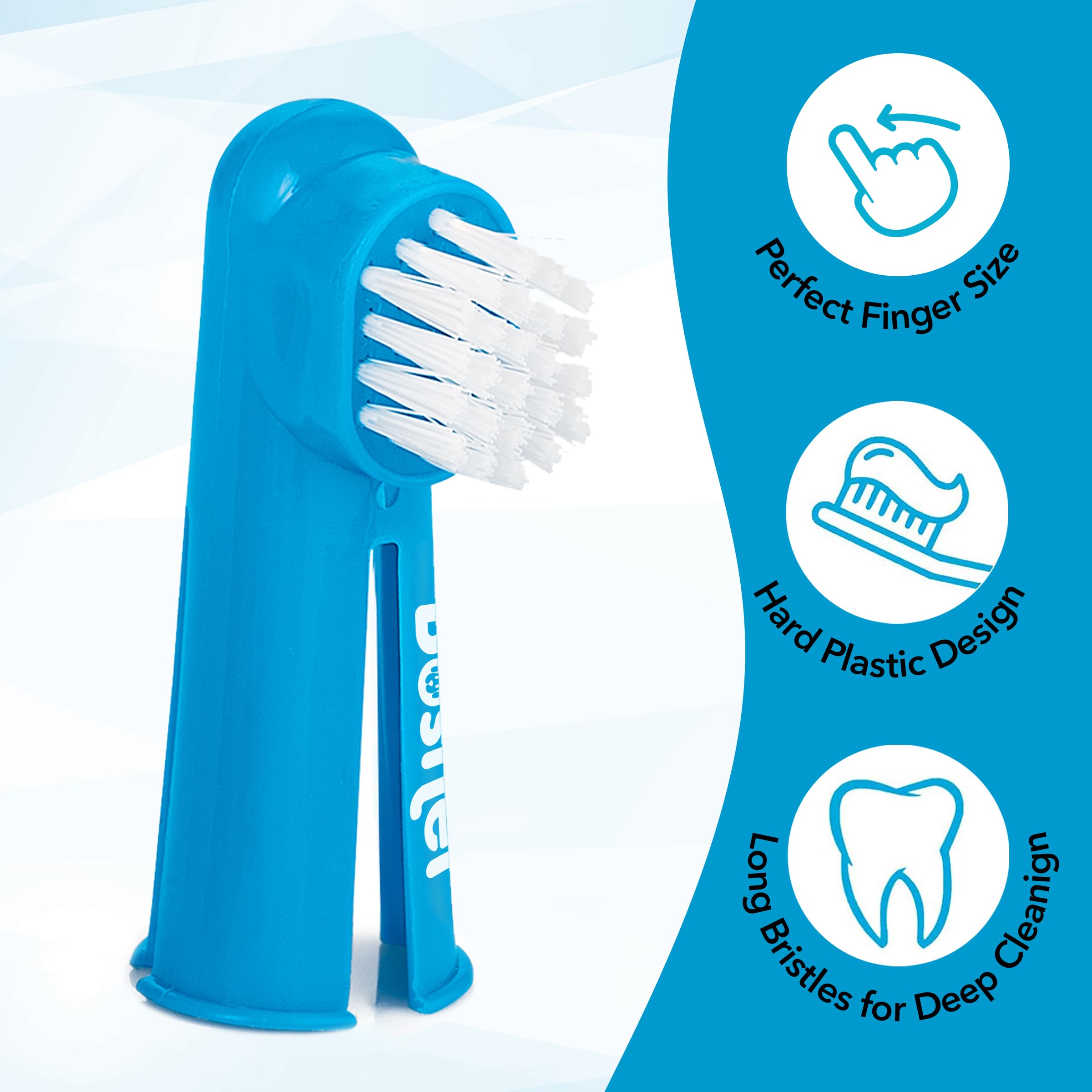 Boshel brosse-doigts-hygiene-bouche-chiens, nettoyage facile et hygiène buccale.