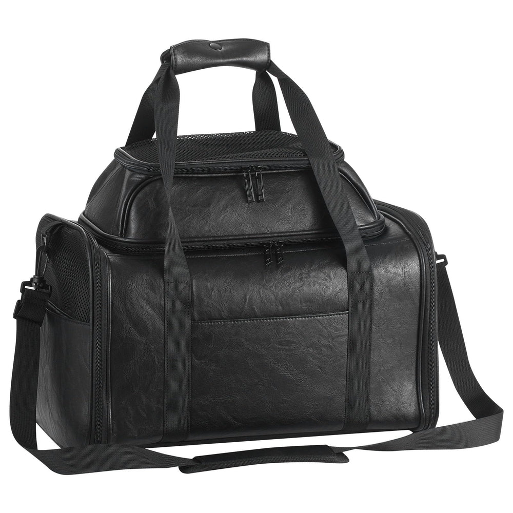 Bosnanller sac animaux cabine noir, transport sûr en cabine pour petit chien ou chat.