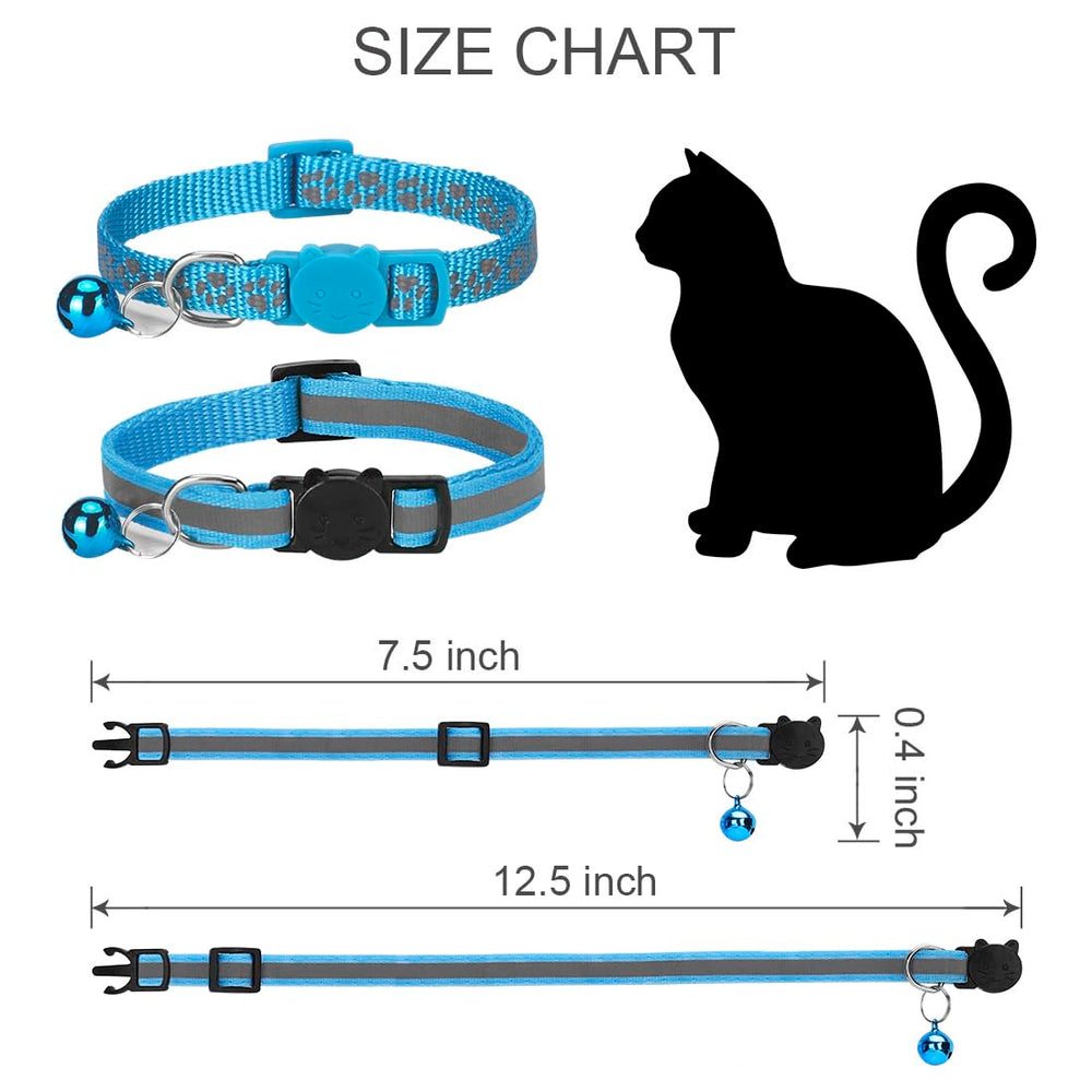 Collier Bosose chat bleu, visibilité et style lors des balades.