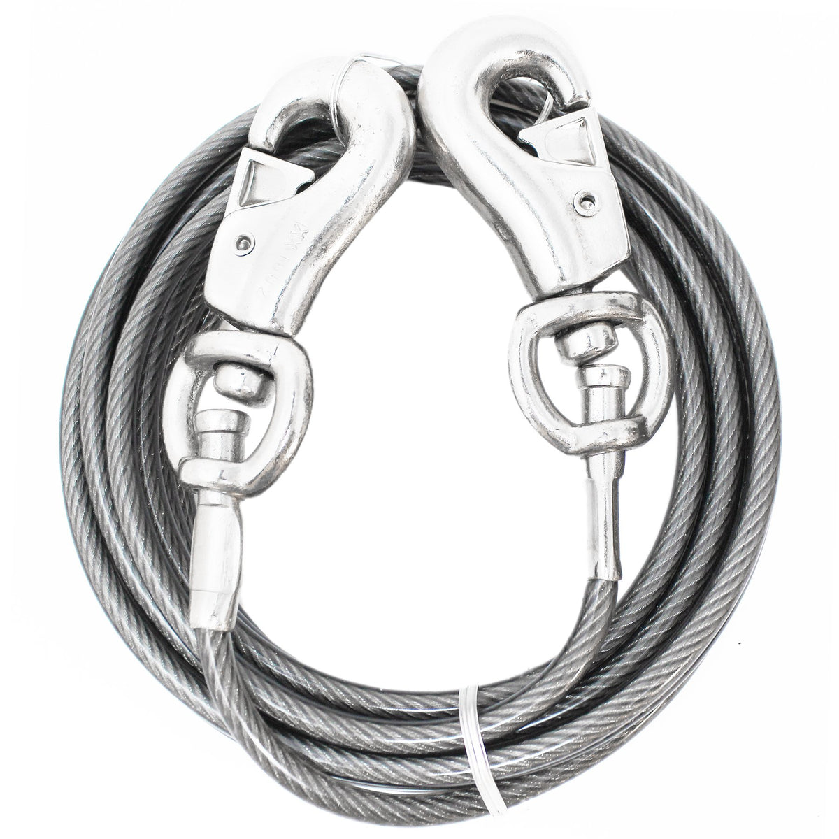 Boss Pet Prestige Super-Beast Tie-Out 15 pieds, connexion directe robuste pour chiens jusqu'à 250 livres.