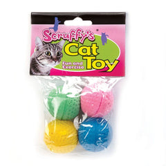 Boss Pet Scruff's balles de mousse colorées qui rebondissent pour le jeu du chat