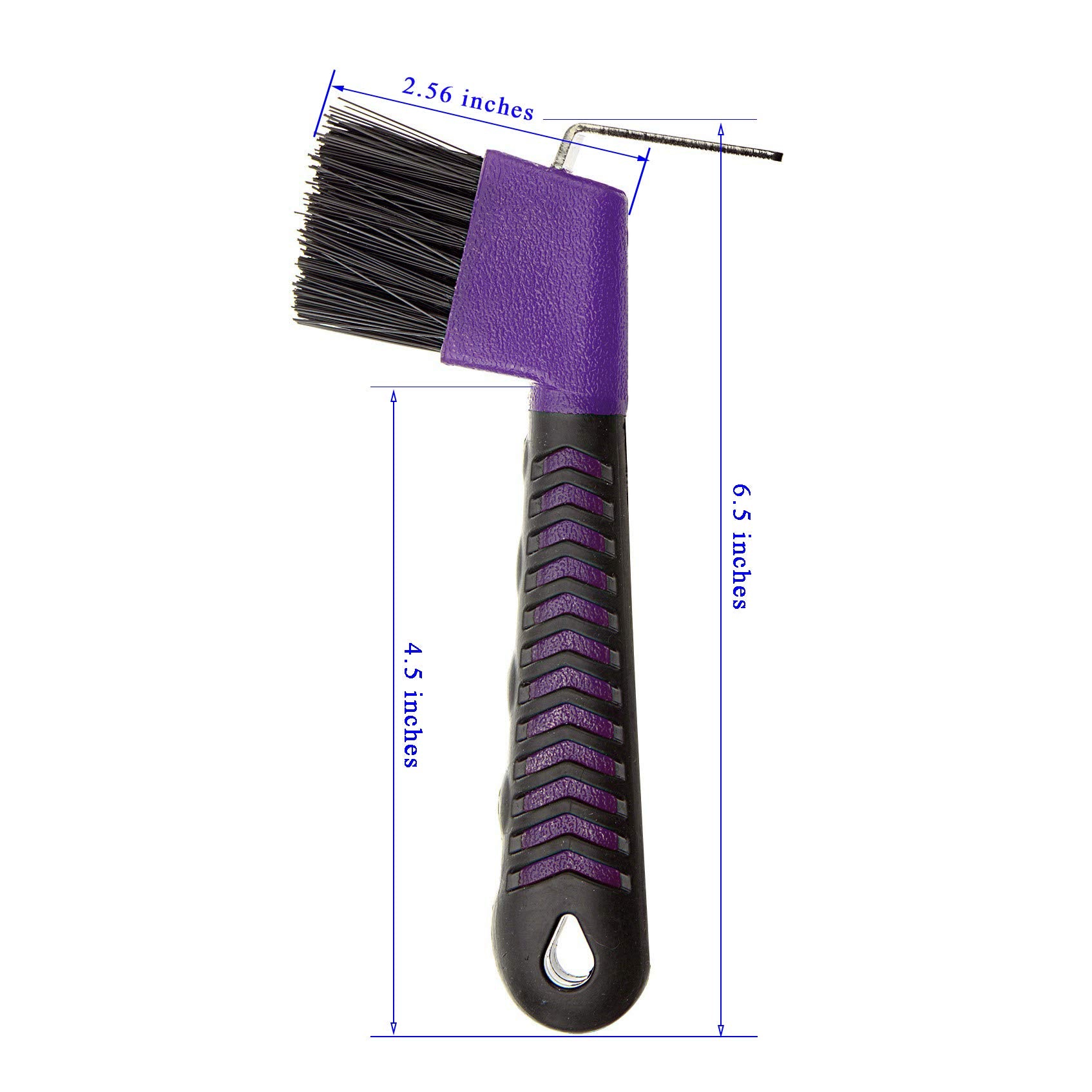 BOTH WINNERS brosse sabot cheval violet, accessoire polyvalent