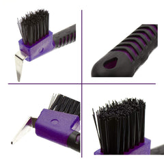 BOTH WINNERS brosse sabot cheval métal renforcé pour une durabilité accrue.